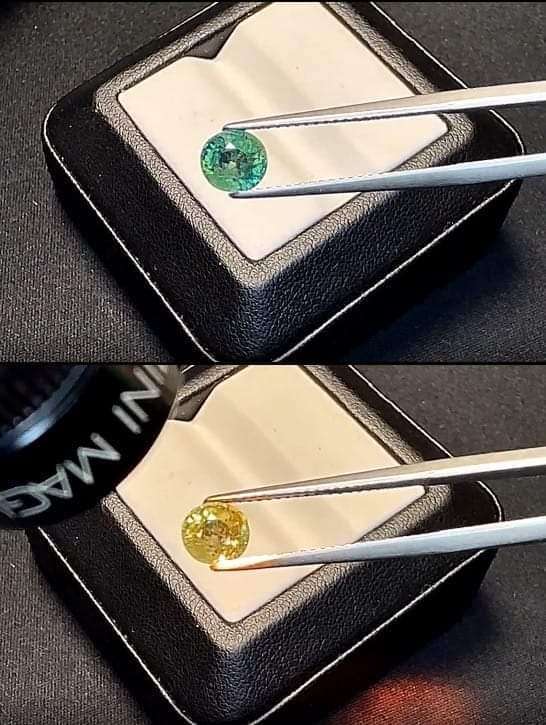 "Reverse" Colour Change Australian Sapphire - 1.13cts