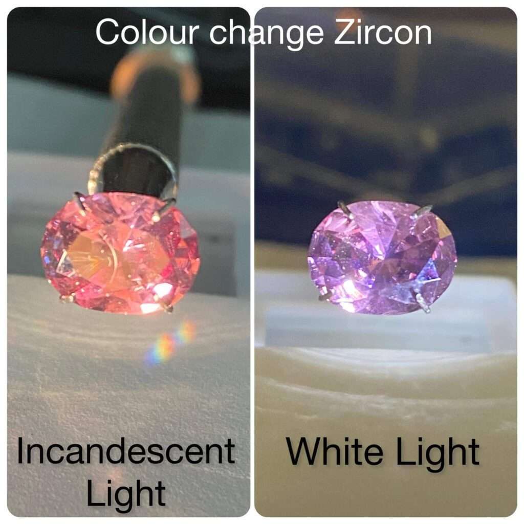 Colour Change Zircon - 3.56 cts