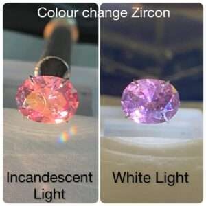 Colour Change Zircon - 3.56 cts