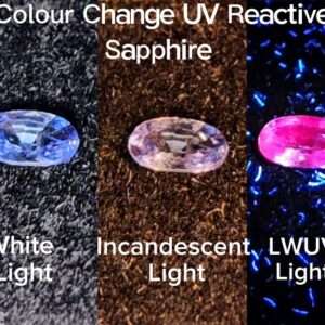 Colour Change UV Reactive Sapphire - .50cts