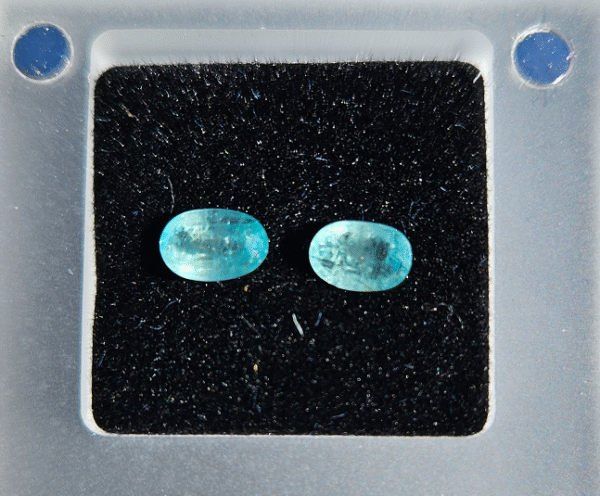 Reverse Colour Change Grandidierites - Madagascar Matching Pair - 1.23cts