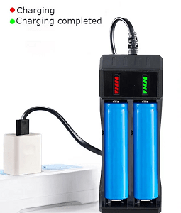 Dual 4.2V 18650 Battery Charger for Gem Flashlights